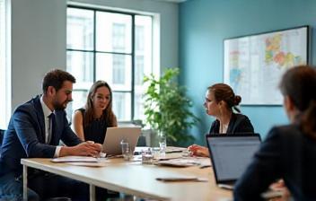 L’équipe RH lors d’un atelier collaboratif